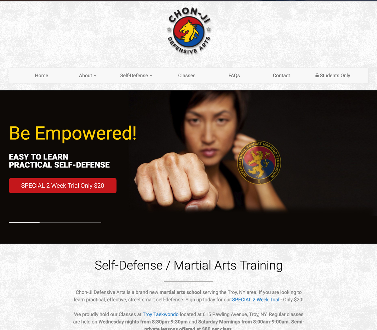 martial-arts-school-website-designer
